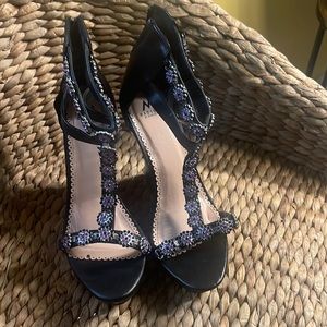 Lavender embellished heels